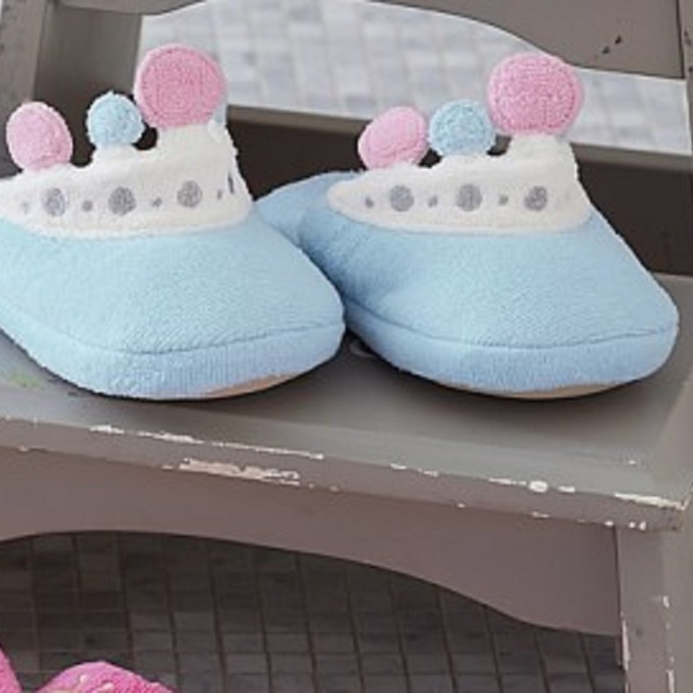 Pottery Barn Kids Med Princess Slippers New NLA